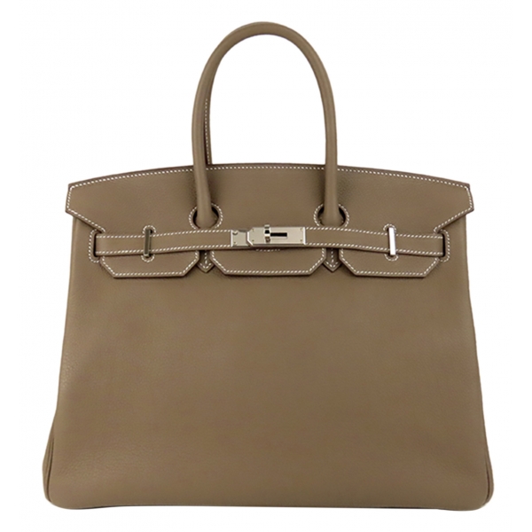 Hermès Vintage - Togo Birkin 35 - Brown Taupe - Leather Handbag