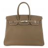 Hermès Vintage - Togo Birkin 35 - Marrone Tortora - Borsa in Pelle