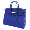 Hermès Vintage - Togo Birkin 25 - Blue - Leather Handbag