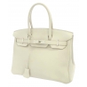 Hermès Vintage - Taurillon Clemence Birkin 30 - White - Leather Handbag