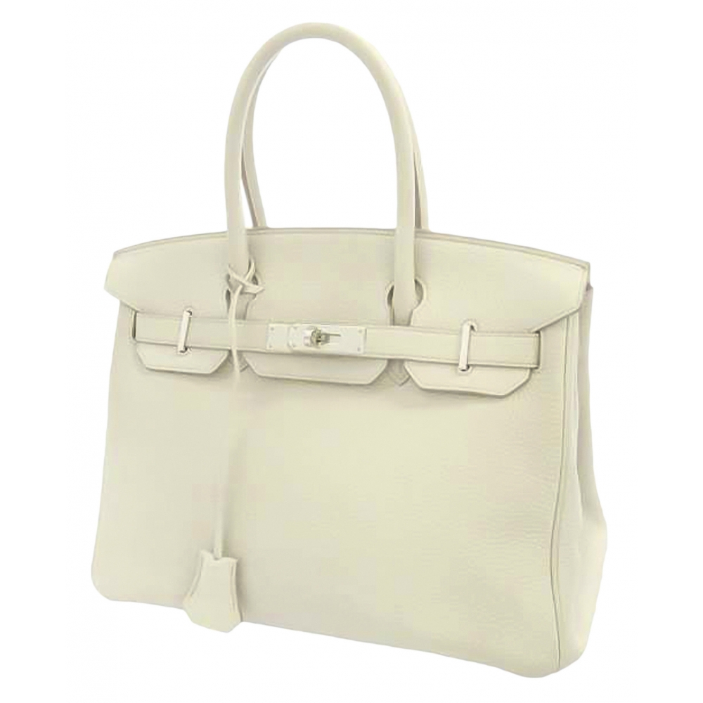 Hermès Vintage - Taurillon Clemence Birkin 30 - White - Leather