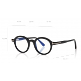 Tom Ford - Round Optical Glasses - Round Optical Glasses - Black - FT5664-B - Optical Glasses - Tom Ford Eyewear