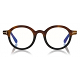 Tom Ford - Round Optical Glasses - Round Optical Glasses - Dark Havana - FT5664-B - Optical Glasses - Tom Ford Eyewear