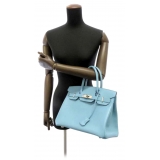 Hermès Vintage - Epsom Birkin 30 - Blu Chiaro - Borsa in Pelle
