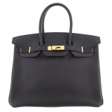 Hermès Vintage - Togo Birkin 35 - Black - Leather Handbag