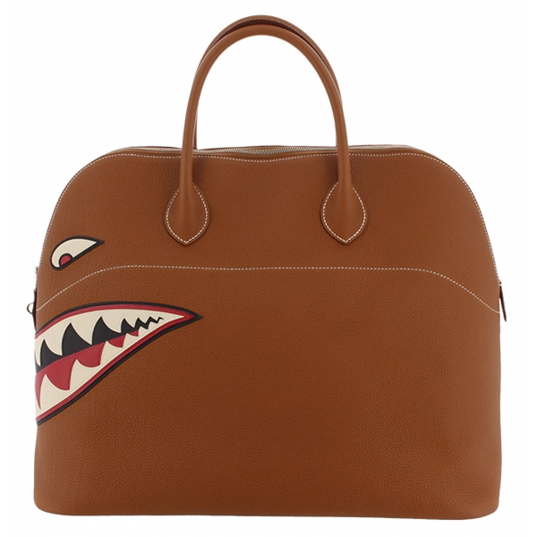 Hermès Vintage - Togo Shark Bolide 45 - Brown - Leather Handbag