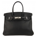 Hermès Vintage - Taurillon Birkin 30 - Black - Leather Handbag