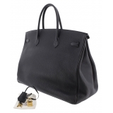 Hermès Vintage - Togo Birkin 40 - Black - Leather Handbag
