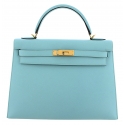 Hermès Vintage - Epsom Kelly 32 - Light Blue - Leather Handbag