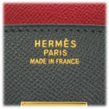 Hermès Vintage - Kushbel Birkin 35 - Grigio Scuro Rosso - Borsa in Pelle