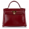 Hermès Vintage - Box Calf Kelly 32 - Rosso - Borsa in Pelle