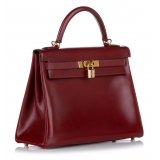 Hermès Vintage - Box Calf Kelly 32 - Red - Leather Handbag