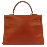 Hermès Vintage - Box Calf Kelly 35 - Brown - Leather Handbag