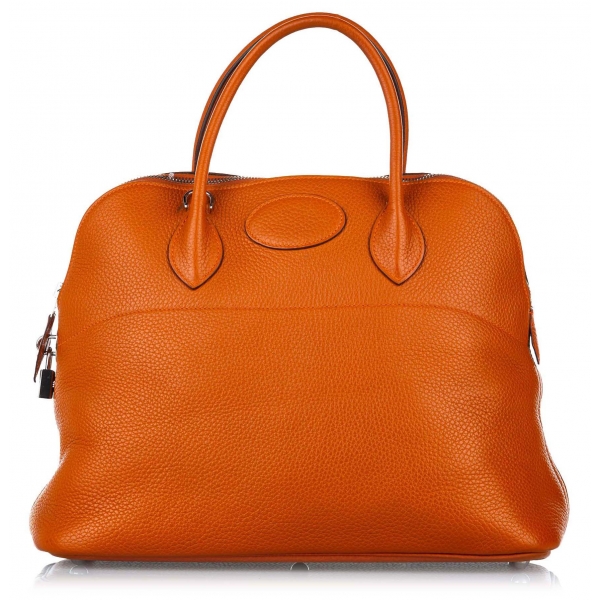 Hermès Vintage - Clemence Bolide 35 - Brown - Leather Handbag