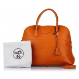 Hermès Vintage - Clemence Bolide 35 - Brown - Leather Handbag