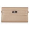 Hermès Vintage - Kelly Chevre Long Wallet - Marrone Beige - Portafoglio in Pelle