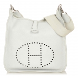 Hermès Vintage - Evelyne I GM - White - Leather Handbag