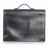 Hermès Vintage - Box Calf Sac a Depeches 38 - Blac - Leather Briefcase