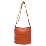 Hermès Vintage - Taurillon Clemence Sac Good News Crossbody Bag - Orange - Leather Crossbody Bag