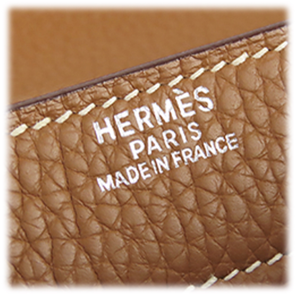 Hermès Hermes Brown Taurillon Sac a Depeches 27 Beige Leather Pony-style  calfskin ref.513989 - Joli Closet