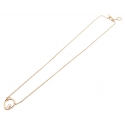 Hermès Vintage - 18k Diamond Vertige Coeur Necklace - Rose Gold - Gold Necklace
