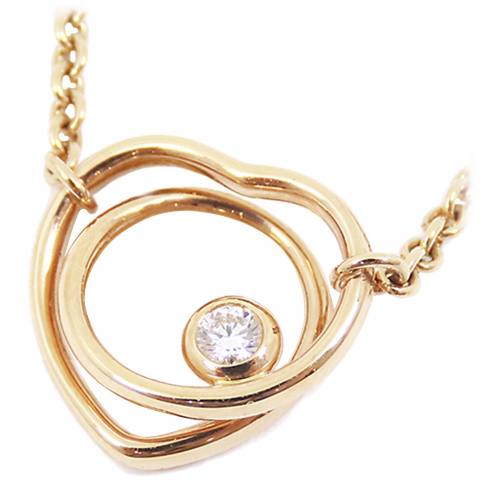 Louis Vuitton Coeur Diamond & 18K White Gold Chain Necklace