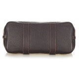 Hermès Vintage - Garden Party PM - Dark Brown Beige - Leather Handbag
