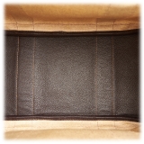 Hermès Vintage - Garden Party PM - Dark Brown Beige - Leather Handbag