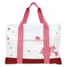 Hermès Vintage - Circus Canvas Nappy Bag - White Red - Canvas Bag
