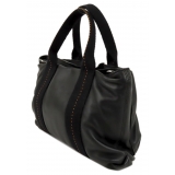 Hermès Vintage - Caravan Horizontal PM - Black - Leather Handbag