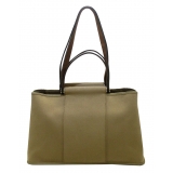 Hermès Vintage - Cabag Elan Canvas Satchel - Brown - Canvas Handbag