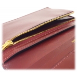 Hermès Vintage - Bearn Soufflet Leather Wallet - Red - Leather Wallet