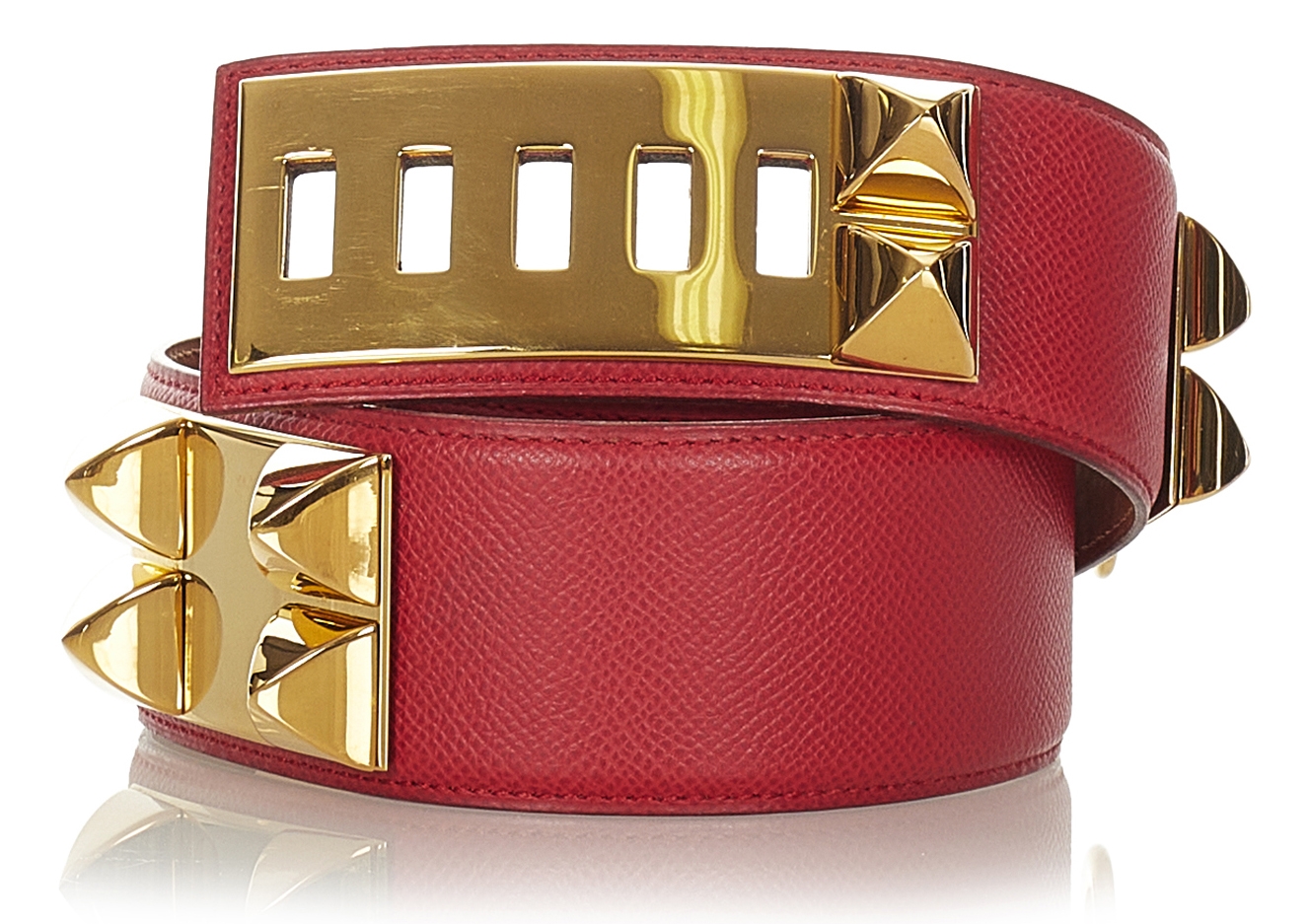 Gucci Web Cotton Bamboo Belt Red Blue Gold