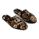 Divo Diva - Suite - Dark Brown - Fabric Slippers - Made in Italy - Life is a Game Collection - Luxury High Quality