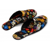 Divo Diva - Suite - Black - Fabric Slippers - Made in Italy - Life is a Game Collection - Luxury High Quality