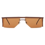 Giorgio Armani - Irregular Shape Men Sunglasses - Brown - Sunglasses - Giorgio Armani Eyewear