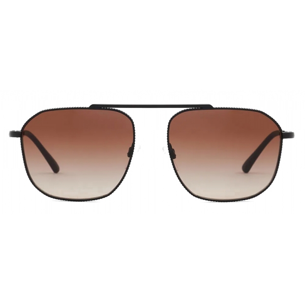 Giorgio Armani - Navigator Shape Men Sunglasses - Black Brown - Sunglasses - Giorgio Armani Eyewear