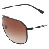Giorgio Armani - Navigator Shape Men Sunglasses - Black Brown - Sunglasses - Giorgio Armani Eyewear