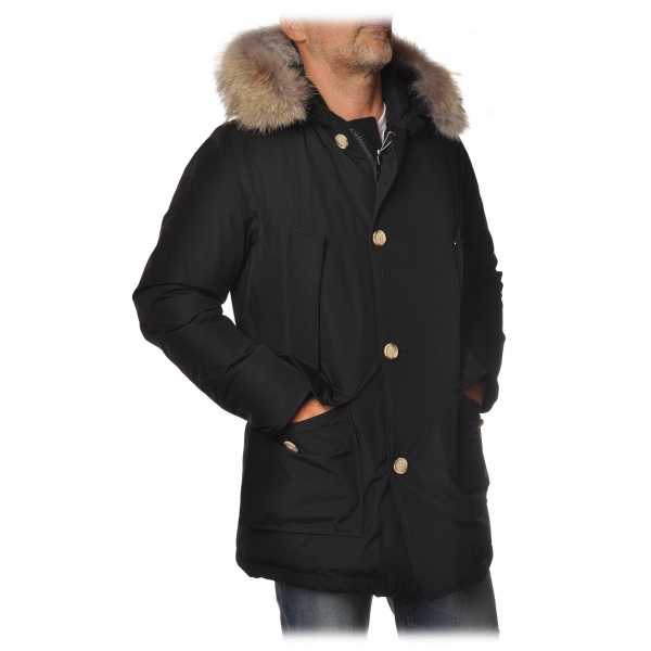 Woolrich - Parka With Detachable Fur - Black - Jacket - Luxury Exclusive Collection