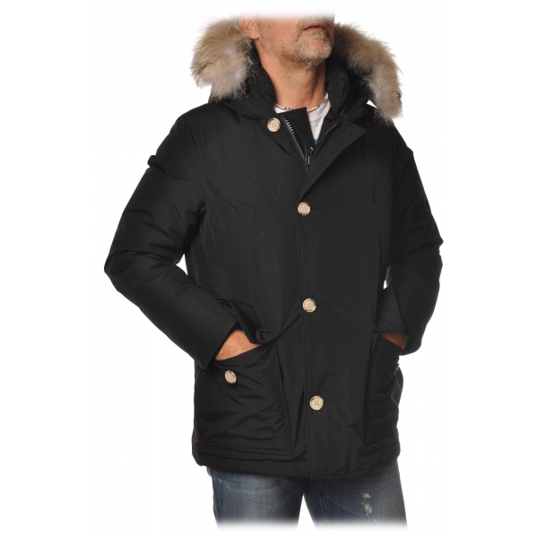 Woolrich - Piumino Parka con Pelliccia Removibile - Nero - Giacca - Luxury Exclusive Collection