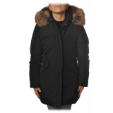 Woolrich - Down Jacket with Fur-Trimmed Hood - Black - Jacket - Luxury Exclusive Collection