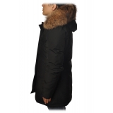 Woolrich - Down Jacket with Fur-Trimmed Hood - Black - Jacket - Luxury Exclusive Collection
