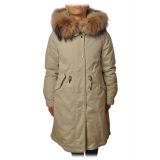 Woolrich - Parka with Fur-Trimmed Hood - Cream - Jacket - Luxury Exclusive Collection