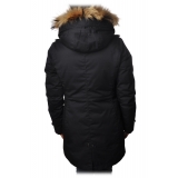 Woolrich - Long Parka with Internal Padding - Blue - Jacket - Luxury Exclusive Collection
