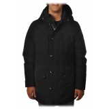 Woolrich - Parka with Hood and Technical Fabric - Black - Jacket - Luxury Exclusive Collection
