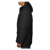 Woolrich - Parka with Hood and Contrast Buttons  - Black - Jacket - Luxury Exclusive Collection