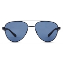 Giorgio Armani - Pilot Shape Men Sunglasses - Blue - Sunglasses - Giorgio Armani Eyewear