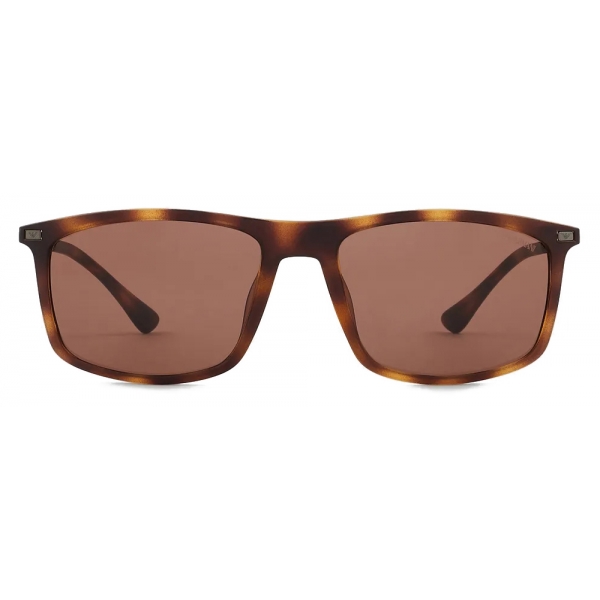 Giorgio Armani - Rectangular Shape Men Sunglasses - Brown - Sunglasses - Giorgio Armani Eyewear