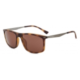 Giorgio Armani - Rectangular Shape Men Sunglasses - Brown - Sunglasses - Giorgio Armani Eyewear