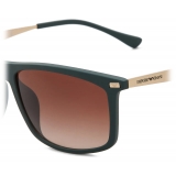 Giorgio Armani - Rectangular Shape Men Sunglasses - Brown - Sunglasses - Giorgio Armani Eyewear